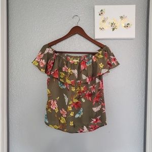 Anthro Maeve off the shoulder blouse XS